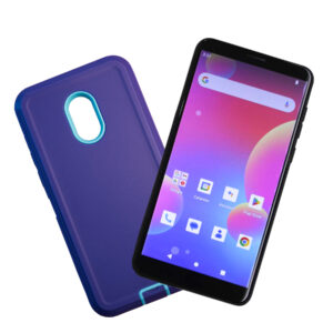 G-Mee Connect Pro with A Light Purple Shockproof Case | Safer Smartphone | 4GB RAM, 64GB Storage, 5.72" Android Phone | No Cameras | with G-mee Co-Pilot Parental Control
