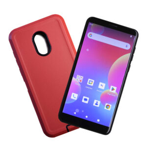 G-Mee Connect Pro with A Red Shockproof Case | Safer Smartphone | 4GB RAM, 64GB Storage, 5.72" Android Phone | No Cameras | with G-mee Co-Pilot Parental Control