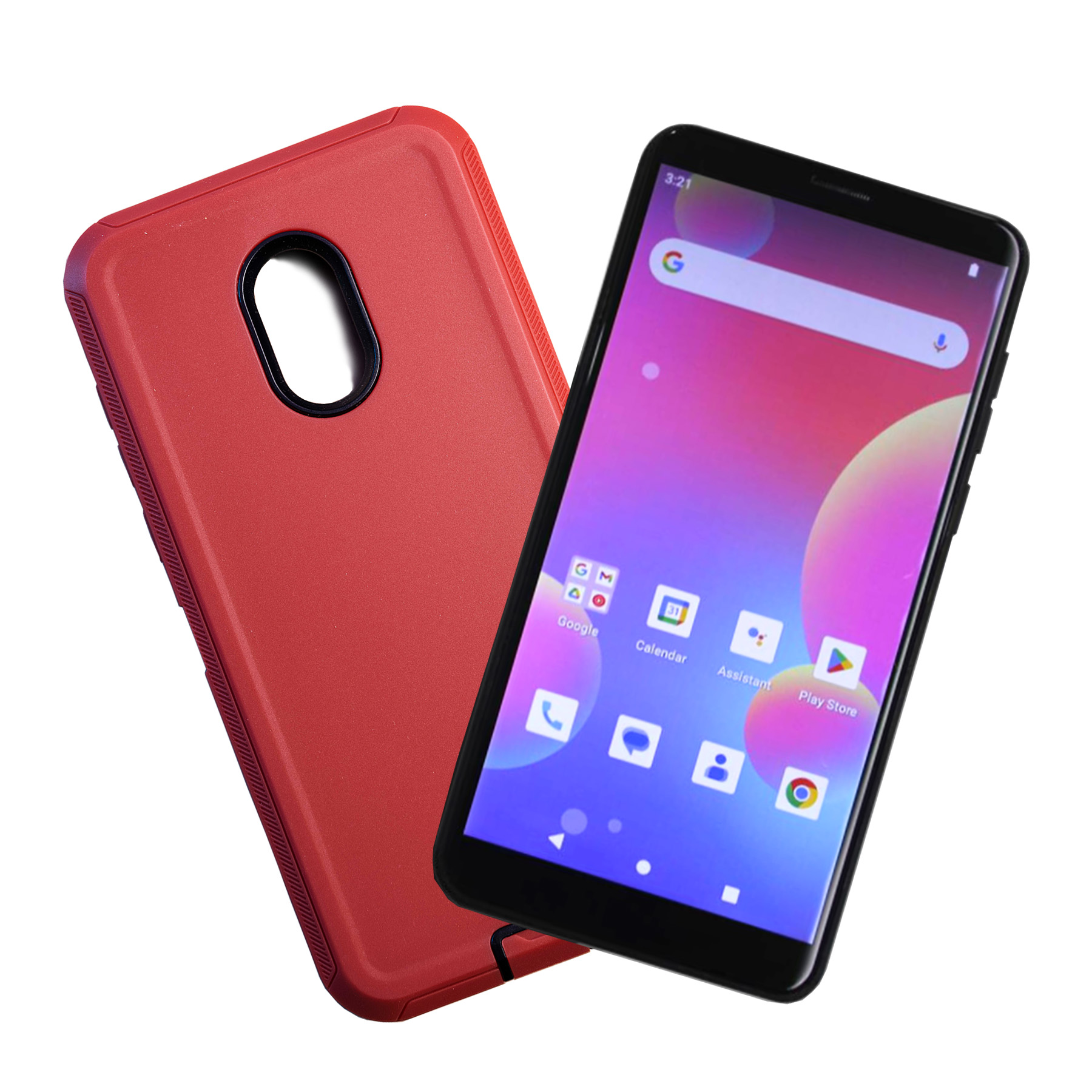 G-Mee Connect Pro with A Red Shockproof Case | Safer Smartphone | 4GB RAM, 64GB Storage, 5.72" Android Phone | No Cameras | with G-mee Co-Pilot Parental Control